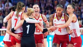 A Mili Voleybol Takımı final için Sırbistan karşısında